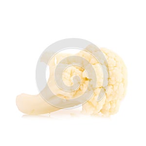 Fresh cauliflower cabbage vegetable on white background