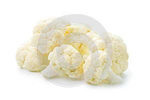 Cauliflower cabbage isolated on white background