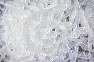 Fresh Cellophane Glass Noodles Ready in a Salad Bar