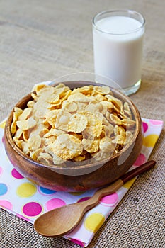 Fresh cereal cornflakes.