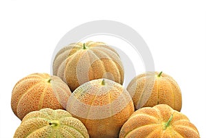 Fresh Charentais melons