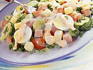 Frisch köche Salat 