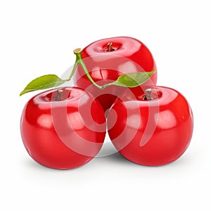 Fresh Cherries And Apples Pack - Low Resolution Minimalistic Composition