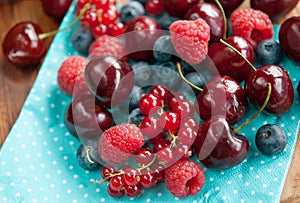 Fresh cherries berries