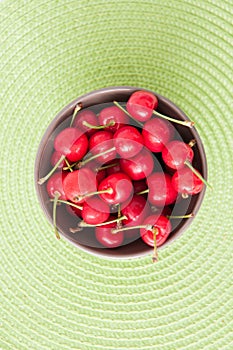 Fresh cherries bowl