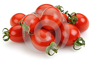 Fresh cherry tomatoes isolated on white