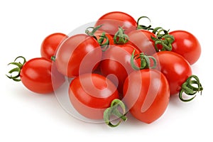 Fresh cherry tomatoes isolated on white