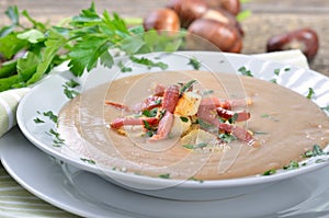 Fresh Chestnut Soup