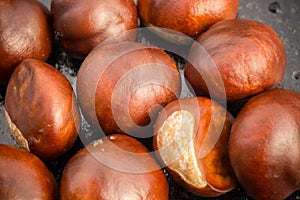 Fresh Chestnuts Macro