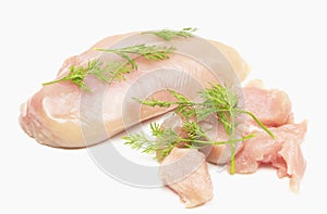 Fresh chicken meat