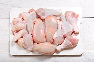 Fresh chicken meat