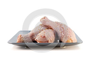 Fresh chicken meat on a plate
