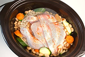 Fresh Chicken in Slow Cooker