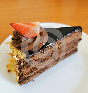 fresh chocolade cake