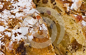 Fresh christmas stollen