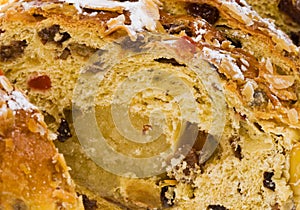 Fresh christmas stollen