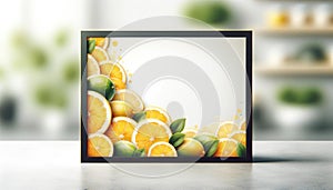 Fresh Citrus Fruit Assortment with Orange, Lemon, and Lime Slices, AI Generated