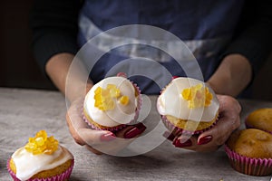 Fresh citrus muffins