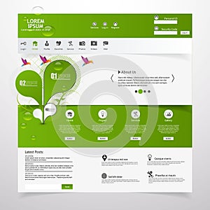 Fresh Clean website template /Eco theme/