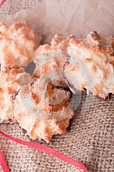 Fresh coconut macaroons