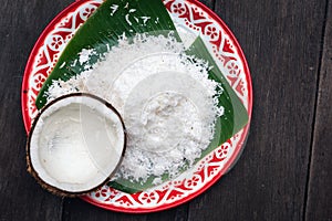 Fresh coconut for Thai food ingredient