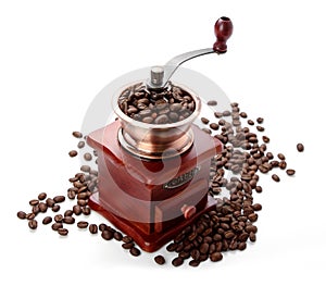 Fresh Coffee Bean And Coffee Bean Grinder
