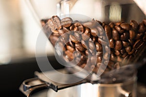 Fresh coffee bean grinder machine