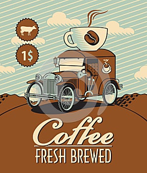 Fresh coffee car