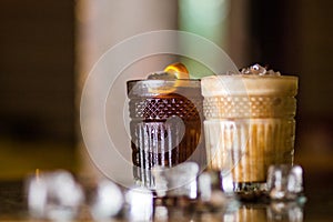 Cold coffee cocktails