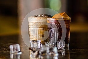 Cold coffee cocktails