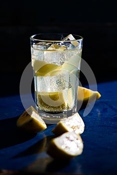 Cold lemon drink