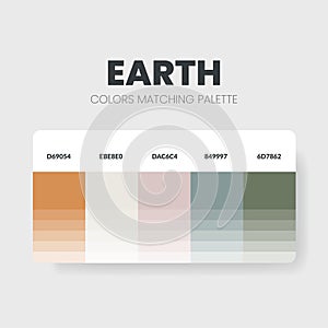 Fresh color matching palettes or color schemes are trends combinations and palette guides this year; table color shades in RGB or