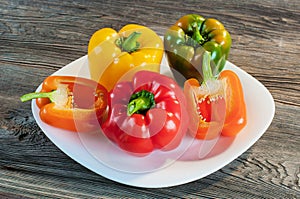 Fresh colored bell pepper