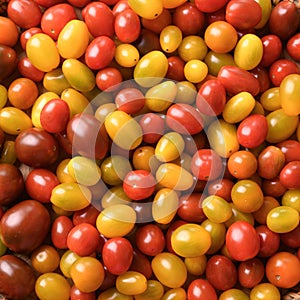 Fresh colorful cherry tomatoes for background