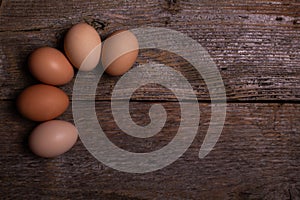 image of fresh colorful chicken eggs