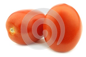 Fresh and colorful italian roma tomatoes