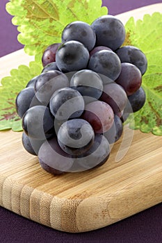 Fresh concord grapes