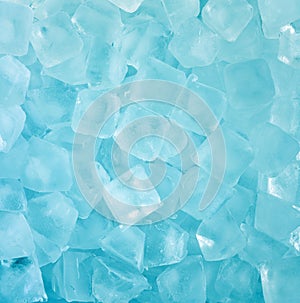 Fresh cool blue ice cube background