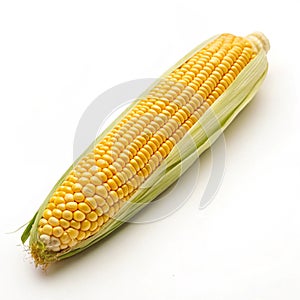 Corn isolated on white background photo