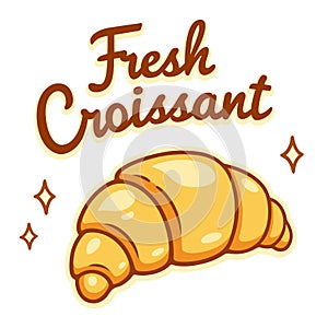 Fresh Croissant drawing