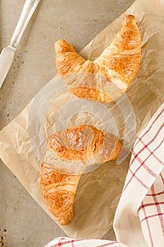 Fresh croissants