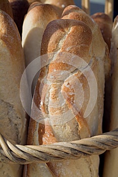 Fresh crusty white French bread