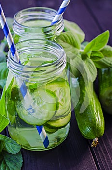 Fresh cucumber drink