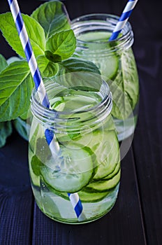 Fresh cucumber drink