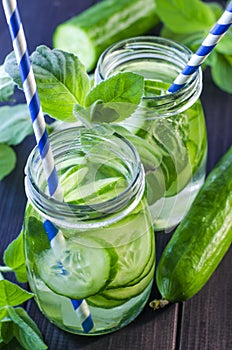 Fresh cucumber drink