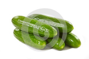 Fresh cucumbers photo