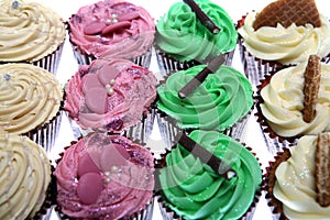 Fresh Cupcakes Isolated
