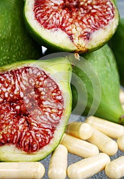 Fresh cut figs