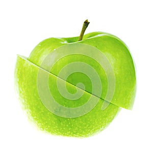 A fresh cutted apple