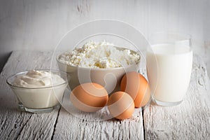 Fresh dairy products and eggs